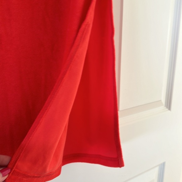 ARAMINTA JAMES Cotton Terry Column Skirt w Side Slit - Coral - L - (12) BNWT Bag - Picture 5 of 12